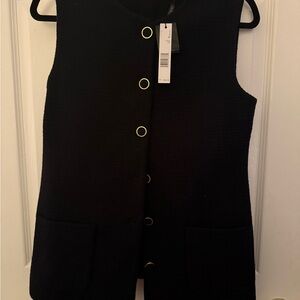 Elie Tahari Top with Gold Accents NWT